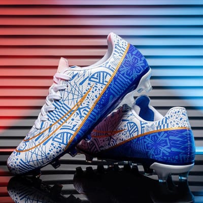 Lage voetbalschoenen met lange noppen voor volwassenen, mannen en vrouwen, sportschoenen anti-slip slijtvast wedstrijd trainingsschoenen 37 wit