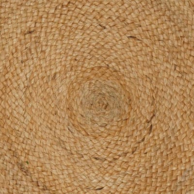 vidaXL - Vloerkleden - Naturel - Ø - 120 - cm - Jute