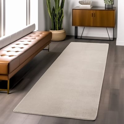Crèmekleurig binnenkleed voor woonkamer en slaapkamer, antislip, geschikt voor dagelijks gebruik, zachte textuur 140x200 cm
