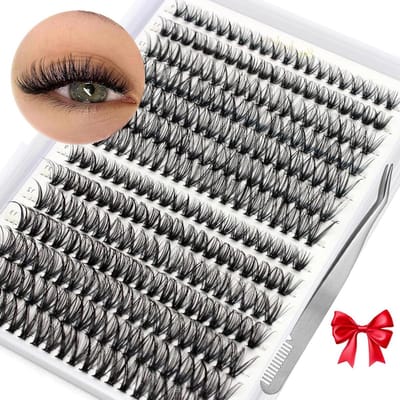 280 Stuks Individuele Wimpers Clusterwimpers - Natuurlijke Wimperverlengingsset voor Thuis - Herbruikbaar - Watterig & Pluizig - Valse Wimpers - Russisch Individuele Clusterwimpers