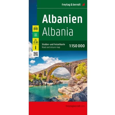 Albania Road And Leisure Map - Freytag & Berndt Auto + Freizeitkarten