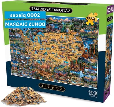 Legpuzzel - Kaartpuzzel - Ontspanning thuis - Grote poster - 2000 stukjes - Meerkleurig