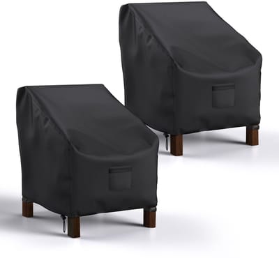 VHV - Tuinstoelhoes - waterdichte stoelbeschermhoes 2 stuks - 210D Oxford met PU coating - voor terras en tuin