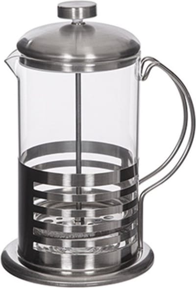 Alessandro Cafetière French Press koffiezetter/thee maker - koffie/thee pers - 800 ml - glas/rvs