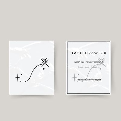 Tijdelijke tattoo scorpio sterren | Neptattoo volwassenen | Tijdelijke tattoo voor volwassenen | Temporary tattoo | Plaktattoos voor volwassenen | Neptattoos | Probeer zorgeloos een tattoo | tattforaweek