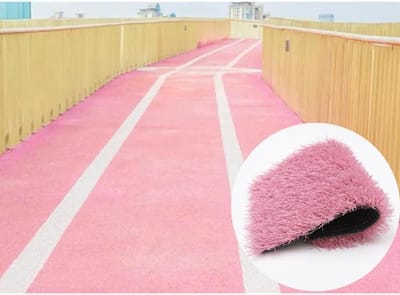 Kunstgras Tapijt - Nep Gras Gazon - Buiten Decoratie - Zelfdrenagerend Ontwerp - Niet Gespecificeerd - Roze