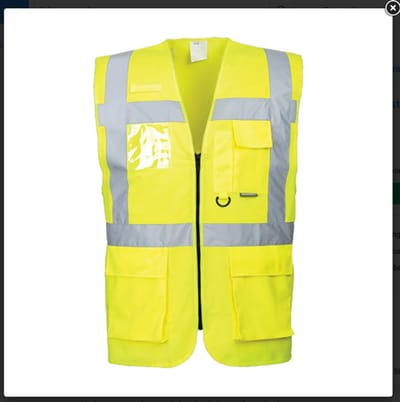 Portwest CV74 Social Distancing Vest 1.5m - Yellow L/XL