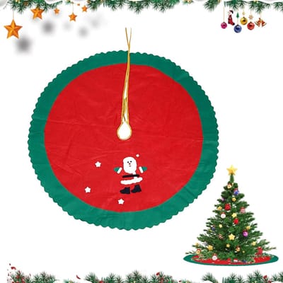 Kerstboomrok van 90 cm, grote kerstboom mat, decoratieve ondergrond voor de kerstboom, kerstdecoratie, feestelijke boomaccessoires, kerstversiering voor de feestdagen
