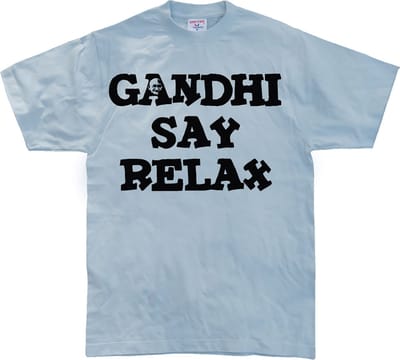 Hybris Gandhi Say Relax T-shirt SH-1-13086-H20-5