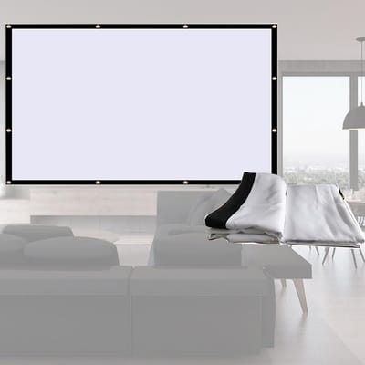 Projectiescherm - Film Scherm - Thuisbioscoop Maken - Kreukvrij Ontwerp - 100 Inch - Wit