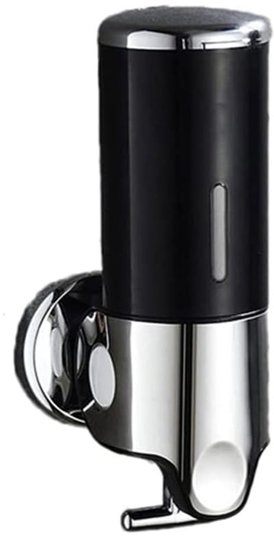 Zeepdispenser - Wandzeepdispenser - Eepdispenser - 500 ml Zeeppompje Hangend - RVS geborsteld - Badkamer - Toilet - Douche - zwart