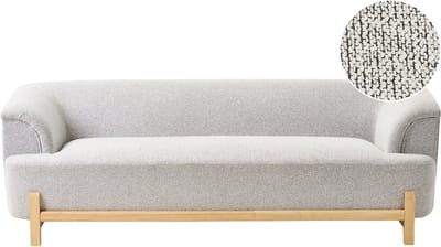 ALNOR - Driezitsbank - Lichtgrijs - Polyester