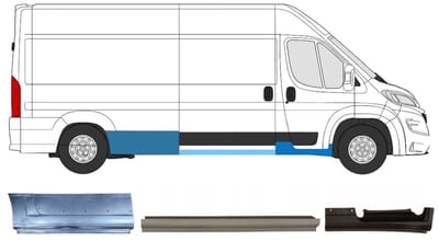 Reparatiepaneel set voor Opel Movano 2021-2026 / Rechts