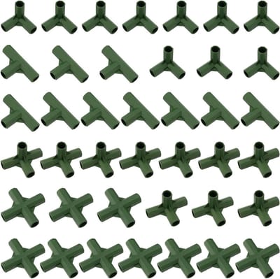 Kasframe Connectoren - Hoekverbinders - Frame Bouwen - Duurzaam Kunststof - 40 Stuks - Groen