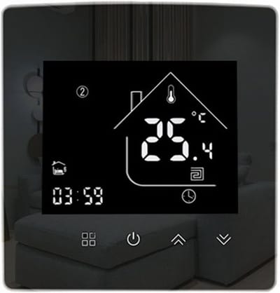 Slimme Thermostaat - Verwarming Bediening - Energie Besparen - Wekelijks Programmeerbaar - 86x86mm - Wit
