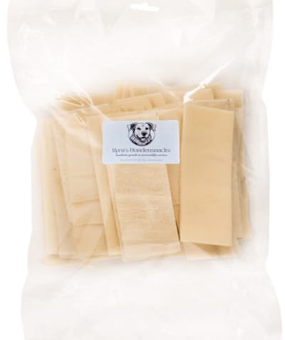 Pets Boutique Witte Kauwlapjes (800gr) - Voordeelverpakking - 100% Runderhuid - Vetarme Kauwsnack - Gebitsverzorgend & Licht Verteerbaar