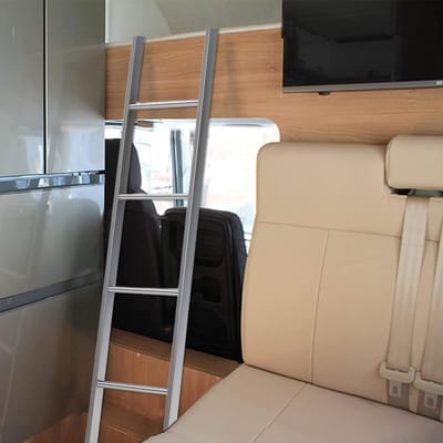 Stapelbed ladder - Camper ladder - Veilige toegang - Verstelbare haken - Tot 170 cm - Zilver