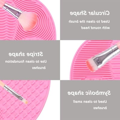 Effectieve Silicone Mat voor het Reinigen van Make-up Borstels, Schoonmaak Pad en Hulpmiddel voor Perfecte Hygiëne