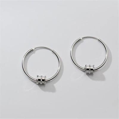 925 Sterling Zilver Piercing Cirkel Stud Oorbel Voor Vrouwen Meisjes Hoge Kwaliteit Oorbel Bruiloft Gift Brincos Eh1803