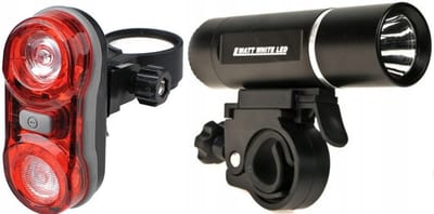 2K Serie - Fietsverlichting LED Set - Batterij Gevoed - Waterbestendig