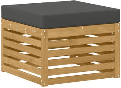 vidaXL - Buiten - Voetenbank - Massief - Acacia - Hout - Wit