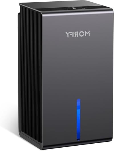 Luchtontvochtiger - Vochtvreter - Vochtige Ruimtes - Automatische Uitschakeling - 750 ml Dagelijks - Grijs Blauw