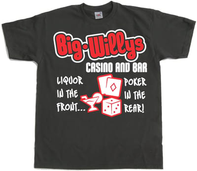 Hybris Big Willys Casino And Bar T-shirt SH-1-12022-LFH3-10