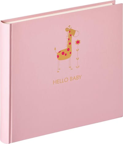 Walther UK-148-R Baby Animal - Babyalbum - Formaat 28x25 cm - Roze