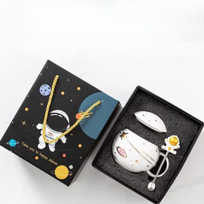 Creatieve Relief Planeet Kop Astronaut Mok Astronaut Keramische Kop Hoge Waarde Souvenir Openingscadeau 420ml