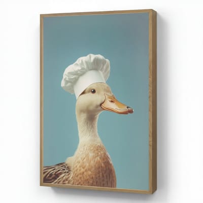 Wandlamp 60x90 cm - Oplaadbaar - Eend - Koksmuts - Cute - Vogel - Wandlampen binnen woonkamer - Slaapkamer lamp - Decoratieve nachtlamp - Vloerlamp draadloos