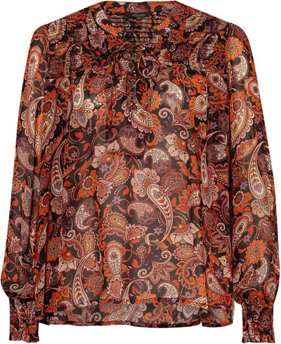 Princess goes Hollywood • oranje paisley blouse • maat 36