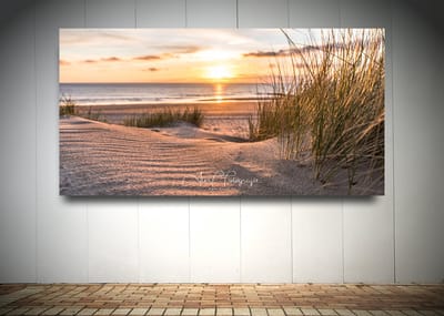 Foto op Canvas - Strand AlexF061 – Formaat 120 x 60cm - Wanddecoratie - Muurdecoratie woonkamer - Slaapkamer decoratie - Kamer accessoires - Schilderijen op canvas