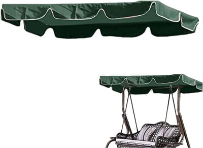 Schommelbank Luifel - Vervangende Top - Buiten Bescherming - Waterdicht UV-bestendig - 164 x 114 cm - Groen
