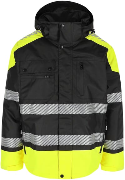 Herock Meteor High Vis Jas Zwart / XL