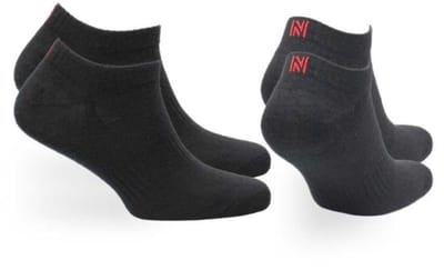 Norfolk - 2 paar - Wandelsokken - Anti Blaren - 60% Merino Wol enkelsokken met Snelle Vochtopname - Platte Teennaad - Enkelsokken Dames Heren - Wollen Sokken - 39-42 - Zwart - Sheldon Low-cut