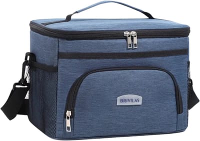 Bovista Koeltas - Koelbox - Koelelementen - Coolbox - Auto - Lunchtas - Strand - Marineblauw