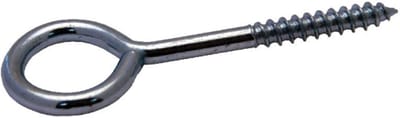 Schroefoog 2,20 x 19 mm – gegalvaniseerd ijzer – oog Ø 4 mm – zak à 10 stuks