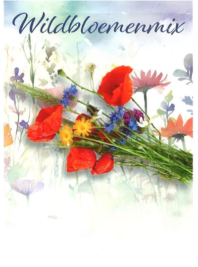 100 - Premiumzakjes- uitdeelzakjes- weggeefzakjes - Sluisgarden - Bloemzadenmengsel Wildbloemenmix - Afscheid van collega's - promotie – uitvaart – zorgmedewerkers - vrijwilligers – bruiloft - bedankje met zaden
