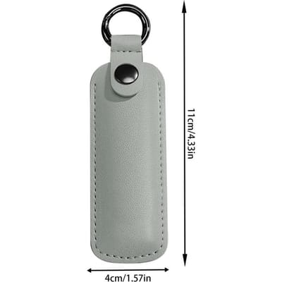 PU Leer U Disk Etui Beschermhoes Opbergtas USB Flash Drive Anti-Verloren Hoes Sleutelhanger Houder Digitale Accessoires lichtgroene kleur