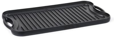 ISENVI Byron - Gietijzeren Grillplaat / Bakplaat - Oven - BBQ - Geschikt voor Inductie - Grillpan - PFAS, PTFE Vrij - Alle Warmtebronnen