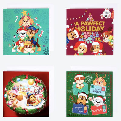 Paw Patrol Kerstkaarten - 8 Stuks - Dubbelzijdig met Glitter Folie & Enveloppen - Kerstkaarten PawPatrol Chase Skye etc. - Kerstmis - Feestdagen - Kaart Opsturen - Postkaart - Kerstkaart / Kerst Kaarten - Jongens & Meisjes - Kinderkerstkaart - Kids