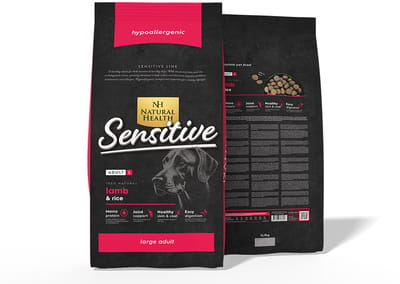 Natural Health Droogvoer Natural Health Dog Large Bite 12.5 Kg.