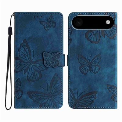 Coverup Hoesje - Geschikt voor iPhone Air Hoesje - Coverup Vlinders Book Case - Blauw
