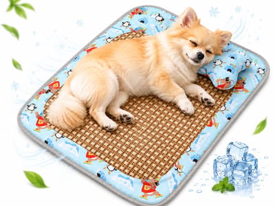 Daity 1 stuk - Universele koelmat/bed voor huisdieren; zorgt voor een comfortabel en koel gevoel voor uw hond.（85x65cm）