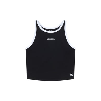 MLB Style Collège New York Yankees SS25 Décontracté Sport Solide Petite Logo Col Rond Coupe Ajustée Coupe Droite Sans Manches Gilet 3FTOV0153-50BKS S white