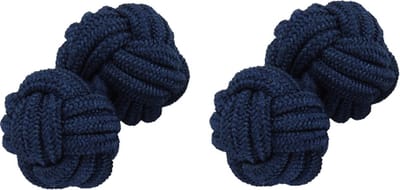 Manchetknopen - Stof - Donkerblauw