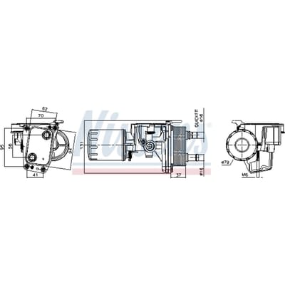 Olie radiator, motorolie NISSENS 91337
