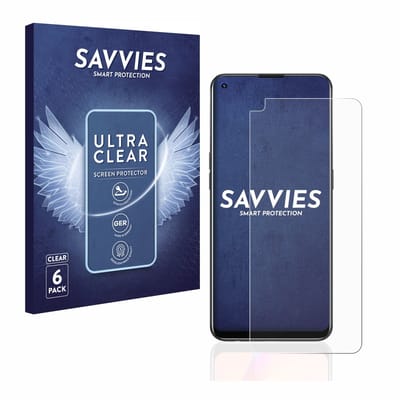 Savvies - Screenprotector voor Oppo A94 5G - Folie Beschermfolie transparant 6 Stuks