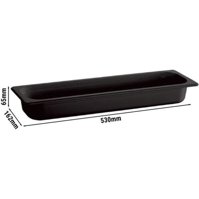 GGM Gastro (6 Stück) Melamin-Behälter GN 2/4 - ECOLINE - 3 Liter - Höhe: 65mm