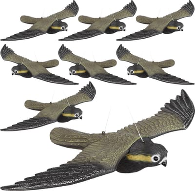 8 x vogelverschrikker vliegende valk - tuindecoratie - vogelwering - verjagen